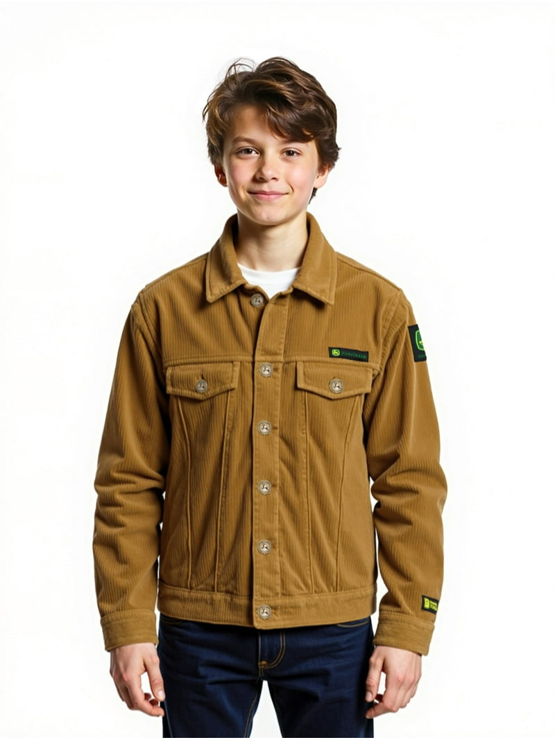 John Deere Boys Corduroy Trucker Jacket, Sizes 4-16