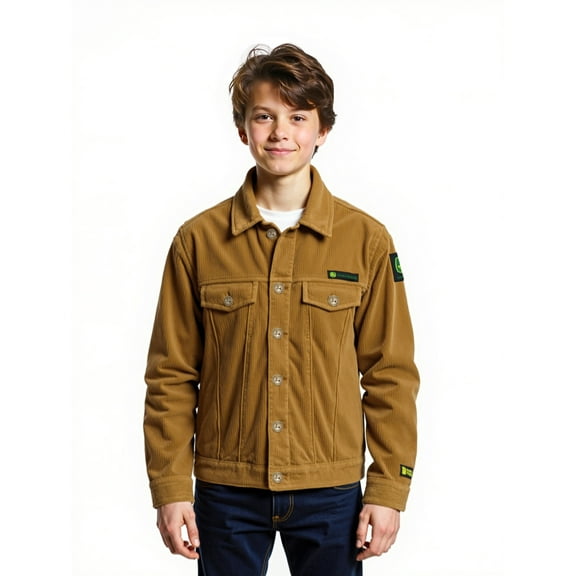 John Deere Boys Corduroy Trucker Jacket, Sizes 4-16