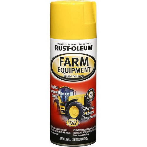 JD Yellow, RustOleum Specialty Farm and Implement Gloss Spray Paint250787, 12 oz