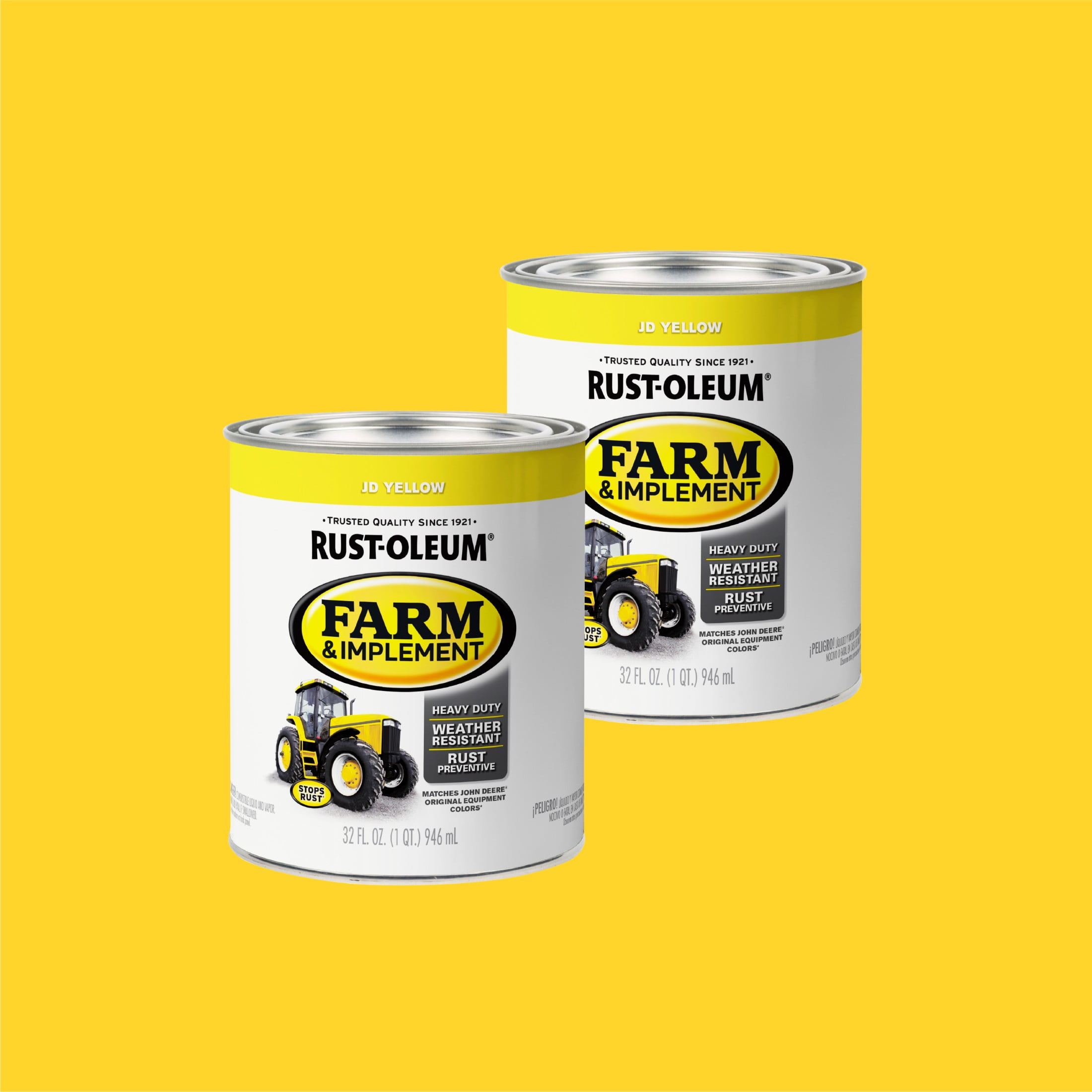 2 Pack, JD Yellow, Rust-Oleum Specialty Gloss Farm and Implement