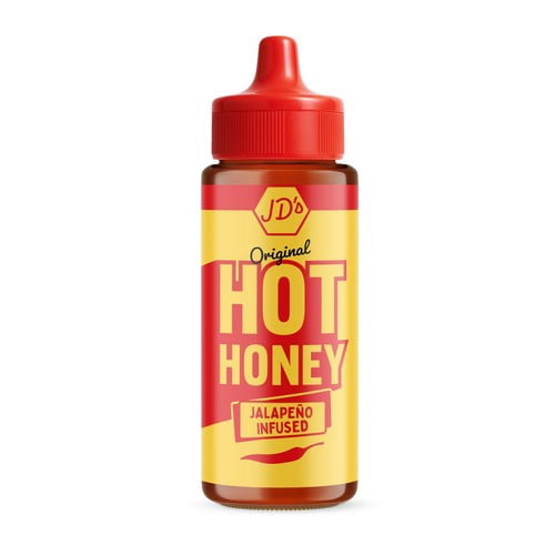 JD's Hot Honey - Original Jalapeno Infused Honey 260g, British Import (Pack of 2)