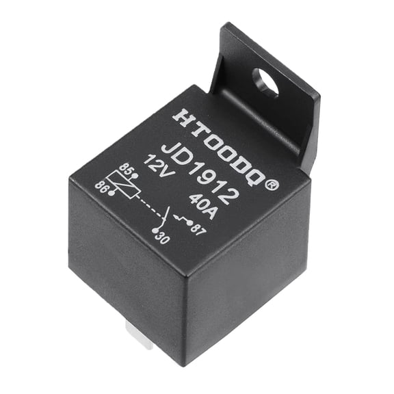 JD1912 40A 12V DC 4-Pin Automotive Relay, Heavy Duty Electromagnetic Power Relay for Car, Truck, Marine Boat & Motorcycle