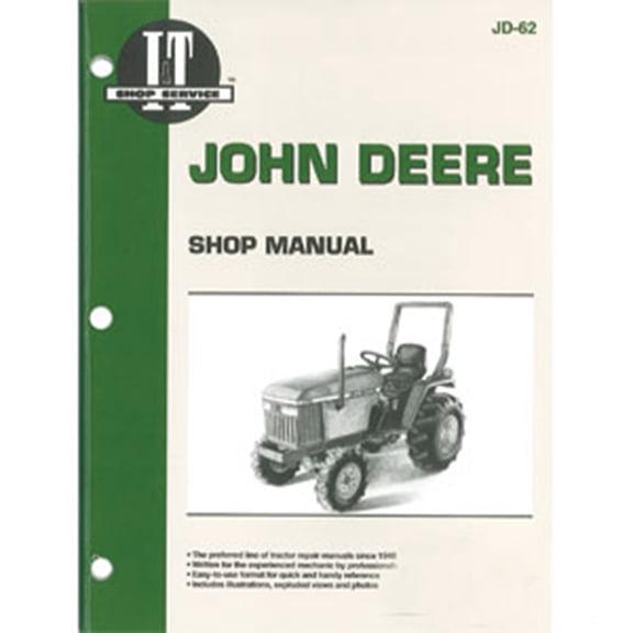 JD62 New Shop Manual For John Deere Compact Tractor 1070 655 770 870 970
