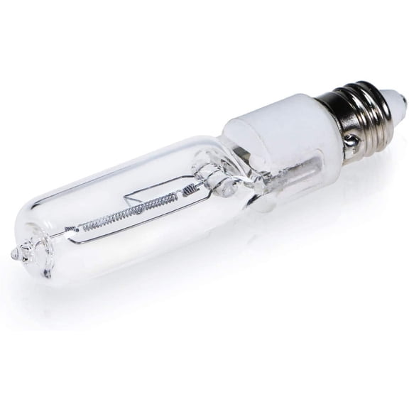JDE11 75W Halogen Bulb, E11 Mini Candelabra Base, 1050 Lumens, Quartz Glass, 4-Pack