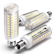 JDE11 Led Bulbs 75W Equivalent Dimmable,T3 T4 Mini Base, 6000K Daylight White 7W E11 for Chandeliers, 4Pcs