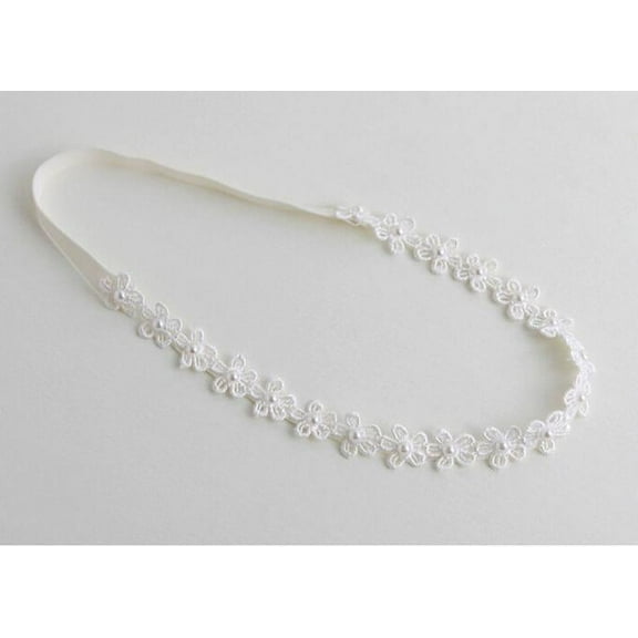 JDEFEG Baby Wipes Unscented Bulk Princess Flowers Elastic Hairbands Diamond Lace Baby Headbands Pearl Girls Baby Care Baby Hat Winter Polyester White