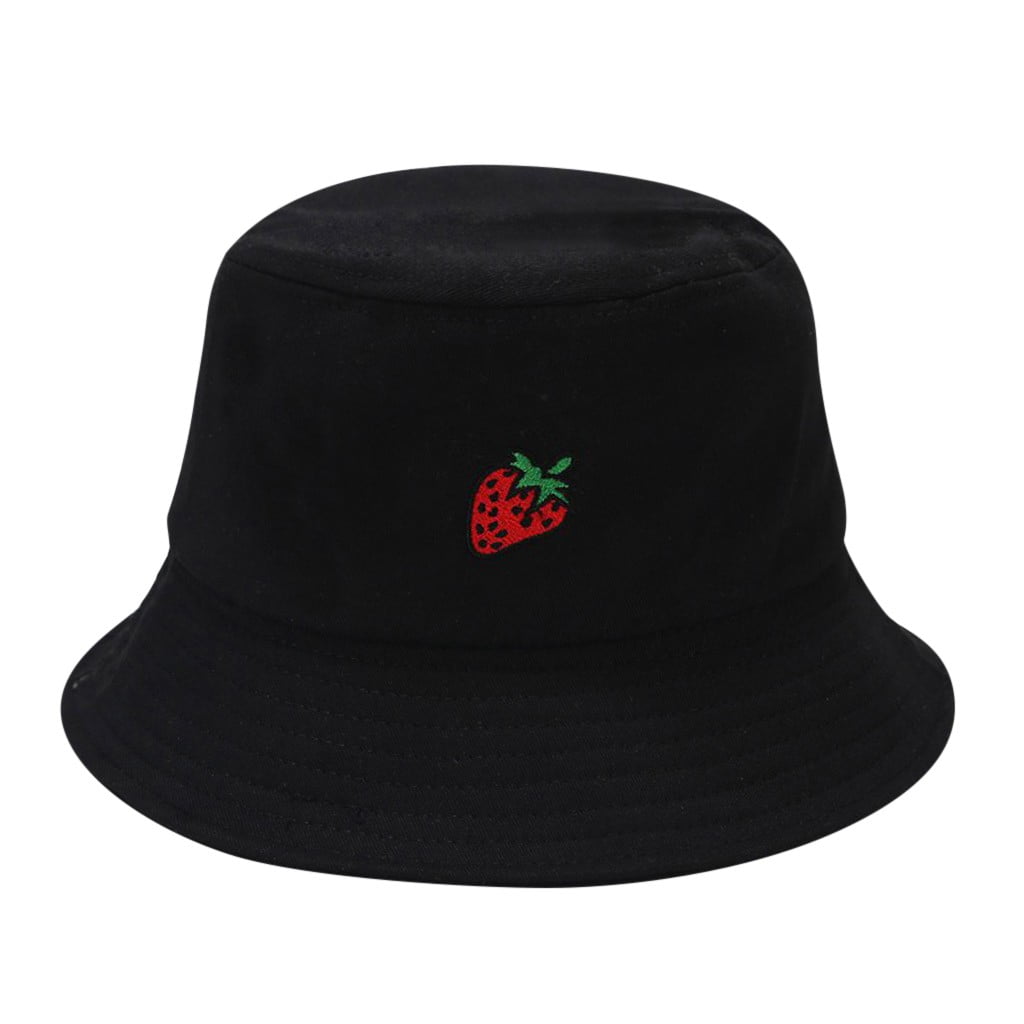 JDEFEG Bucket Hat Cow Hat Sunscreen Strawberry Fisherman Men Women ...