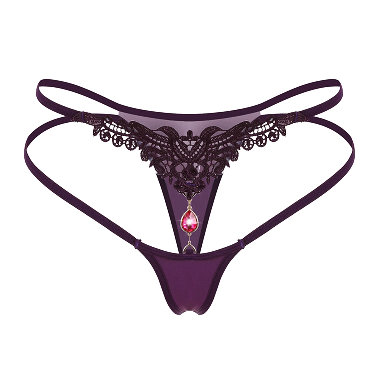 Lingerie Sets for Women Women Ice Silk Panties Fun Hollow Fishnet Thong  Panties
