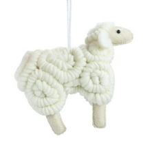 JDEFEG Christmas Tree Ornaments Cartoon Lamb Christmas Pendant Home Hanging Christmas Decoration Home Decor Ornaments for Tree Decorations Beige