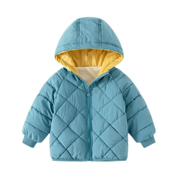 JDEFEG Dinosaur Jacket Toddler Toddler Babys Boys Girls Thick Warm Hooded Coat Winter for Babys Clothes Coat Jacket Outwear Solid Colour Heavy Coats for Youth Boys Cotton Blend A 140