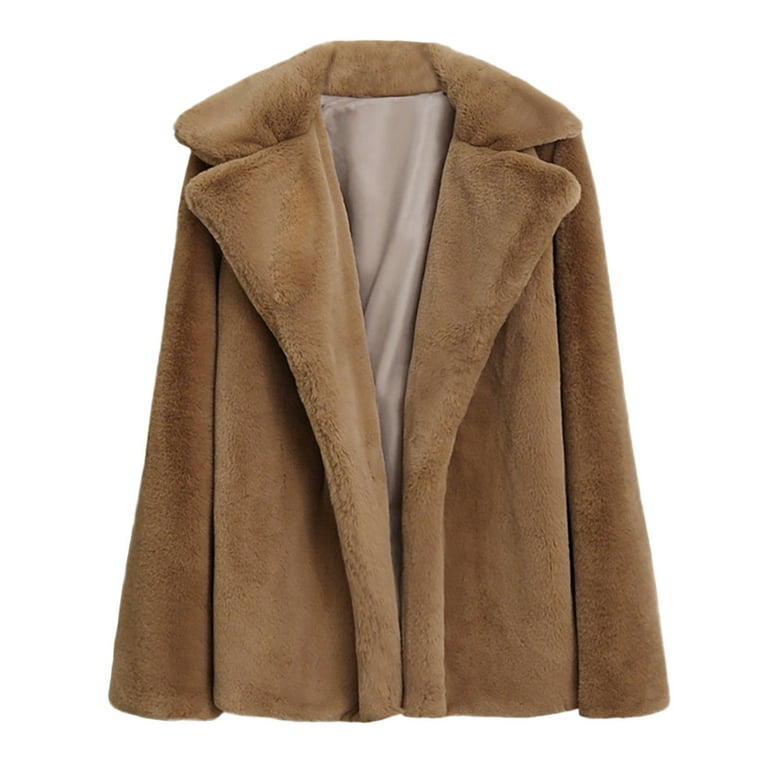 Fashion Pure Color Long Sleeve Plush Coat Fashion Pure Color Long Sleeve Plush Coat