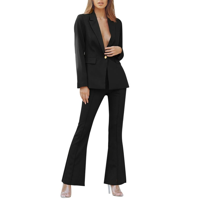 Professional Plus Size Womens Business Pants Suit For Autumn And