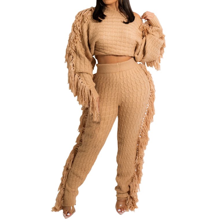 JDEFEG Fall Pants Set for Women Women Winter Casual Solid Color 