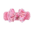thumbnail image 1 of JDEFEG Girl Hairband Toddler Baby Girls Flower Headband Floral Prints Bowknot Elastic Hair Band for Preemie Head Bows Baby Girl Bows Nylon E, 1 of 2