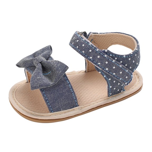 JDEFEG Girl Slides Shoes Walk Shoes Girls Outdoor Toddler with Flower Summer Girls First Sandals Shoes for Summer Bowknot Girls Sandals Youth Slippers Size 11 Pu Grey 13