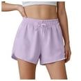 thumbnail image 1 of JDEFEG Girls Athletic Shorts Running Yoga Gym Workout Shorts for Girls Flowy Athletic Shorts Running Tennis Butterfly Shorts Girls Quick Drying Comfy Shorts Purple 8-9 Years, 1 of 4