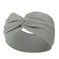 thumbnail image 1 of JDEFEG Headbands for Women Absorbed Sport Headband Soft Knotted Headbands for Daily Life Yoga Workout Running Sport Non Slip Sweat Hair Wrap for Girls Dark Gray, 1 of 2