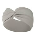 thumbnail image 1 of JDEFEG Headbands for Women Absorbed Sport Headband Soft Knotted Headbands for Daily Life Yoga Workout Running Sport Non Slip Sweat Hair Wrap for Girls Grey, 1 of 2