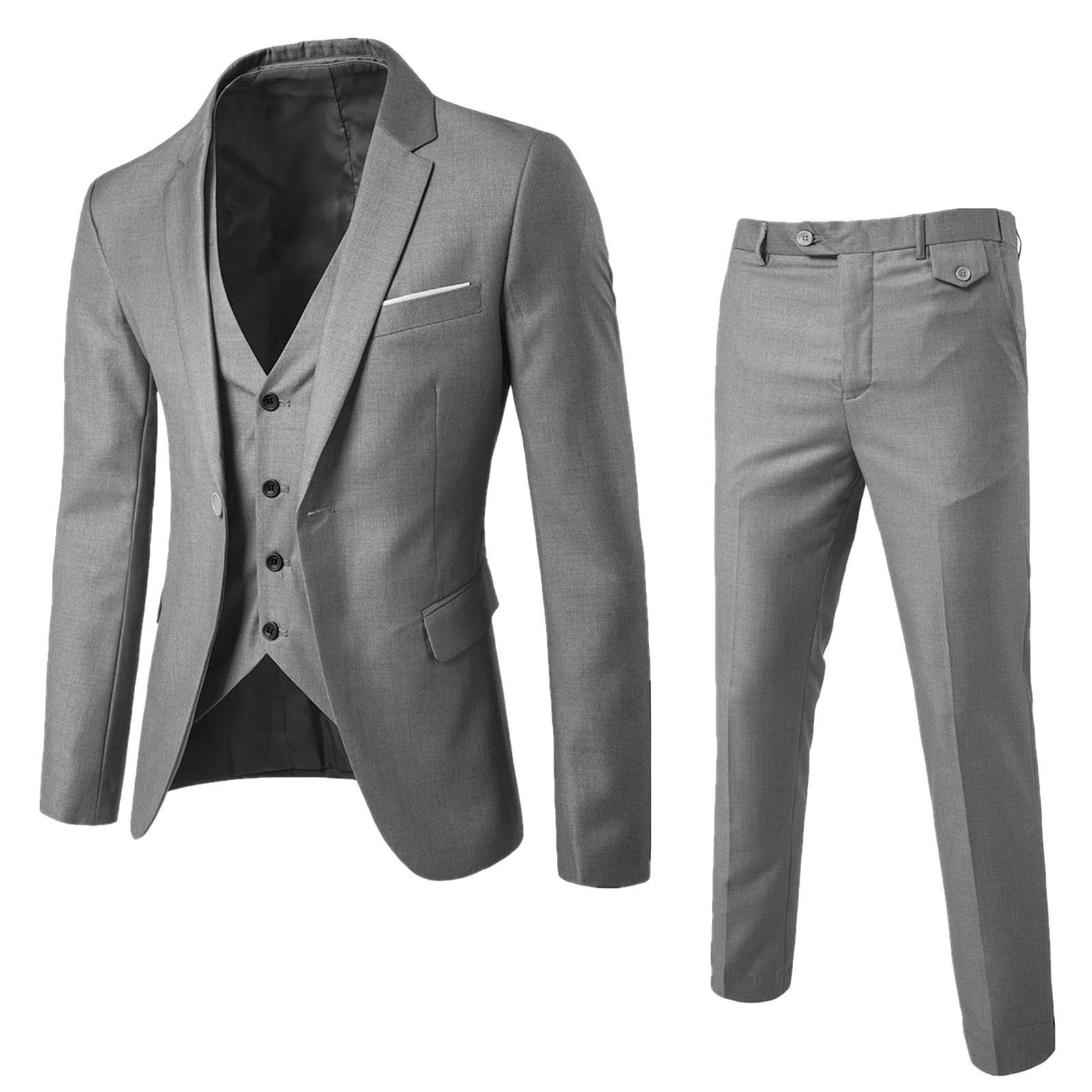 JDEFEG Jackets for Men Wedding Men Suits Men'S Suit Slim Piece