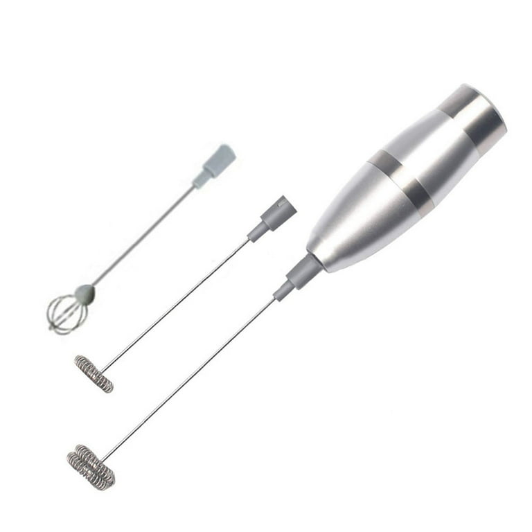 JDEFEG Kitchen Aide Handheld Mixer Single Bubbler Double Stainless Steel Layer Beater Milk Eggs Electric Mixer Kitchen Dining Bar Replacement for Hand