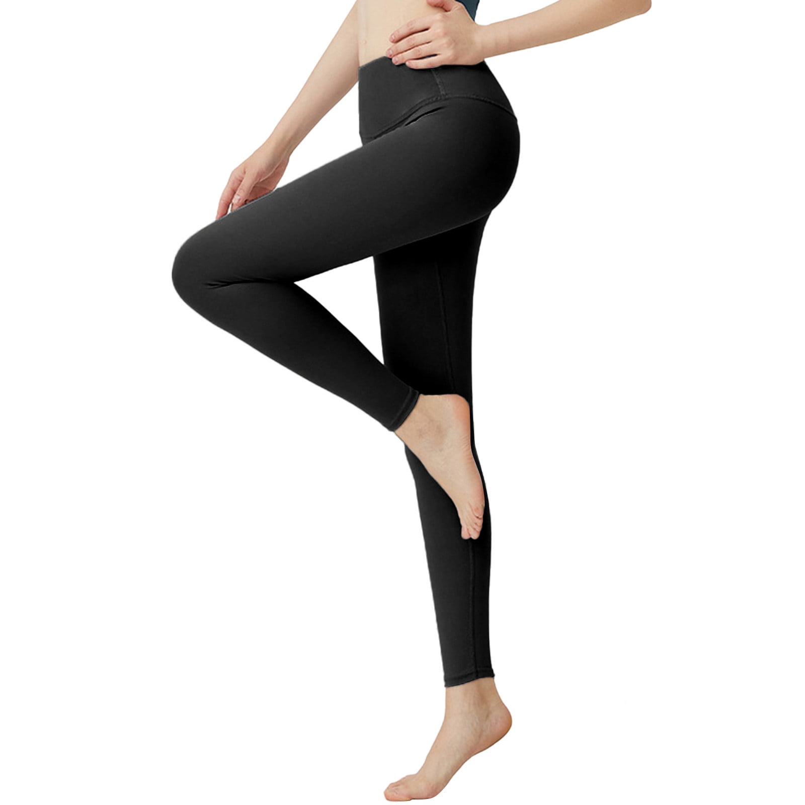 JDEFEG Lift Yoga Pants Pants Peach Sports Fitness Tight Pants Women's Yoga  Pants Yoga Pants Yoga Dress Pants For Women Plus Size Tall Polyester Black