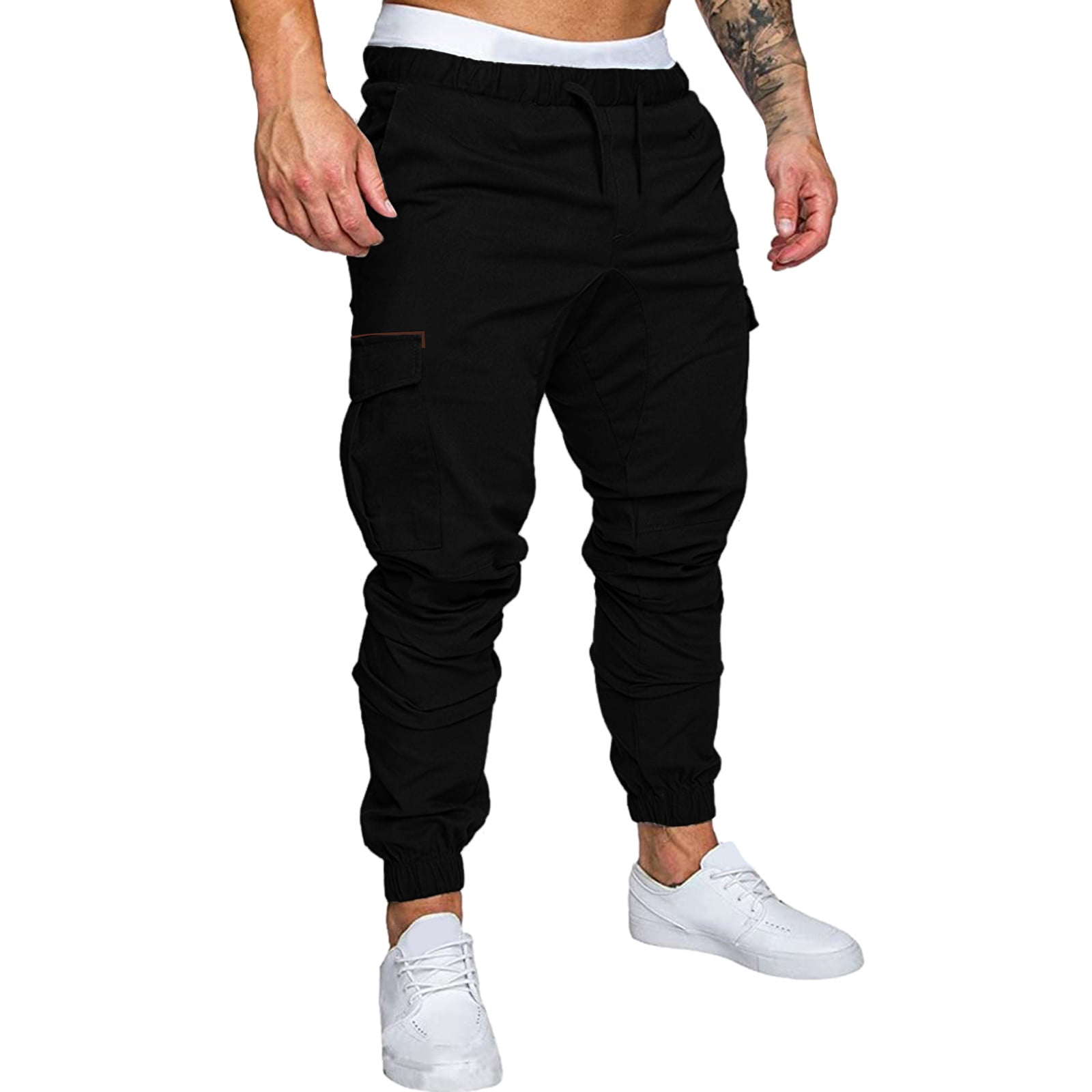 Jet Black Men Cotton Cargo Trouser – Everwear Clothing