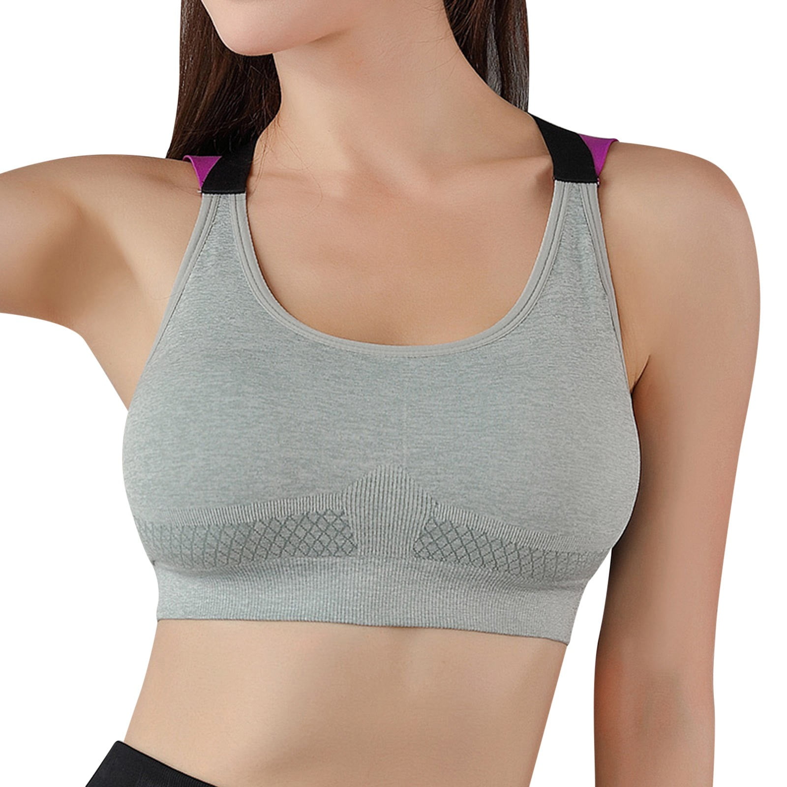 Women's Long Sleeve Sports Bra Stripes