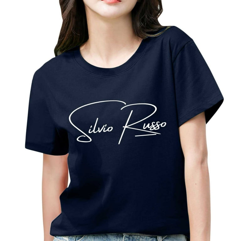 JDEFEG Long Sleeve Undershirts for Women V Neck Short Sleeve Shirt Casual  Vacation Loose Elegant Top Ladies Button Shirts Polyester Dark Blue S