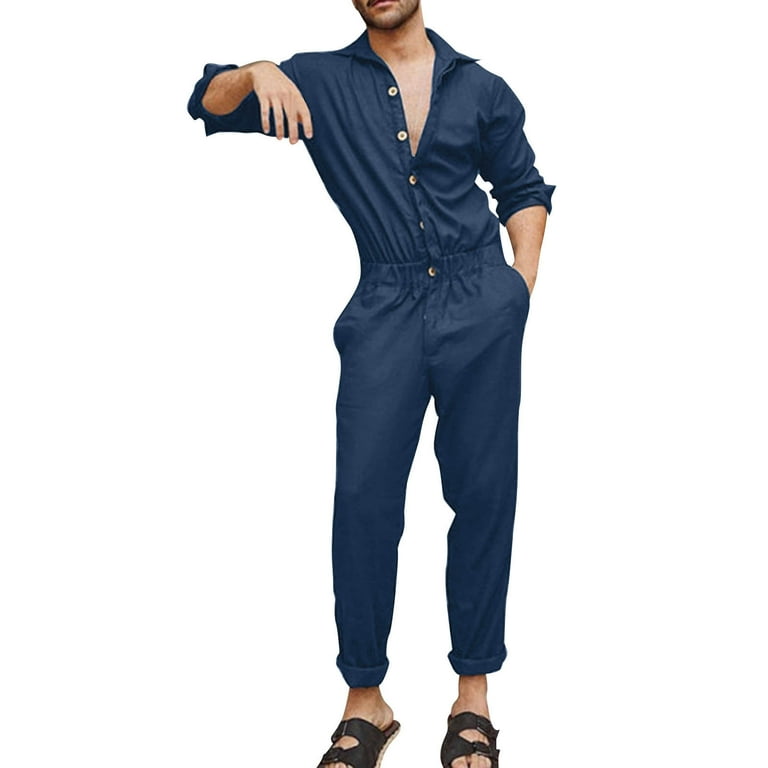 Daily Simplicity Solid Pocket U Neck Regular Jumpsuits Daily Simplicity Solid Pocket U Neck Regular Jumpsuits
