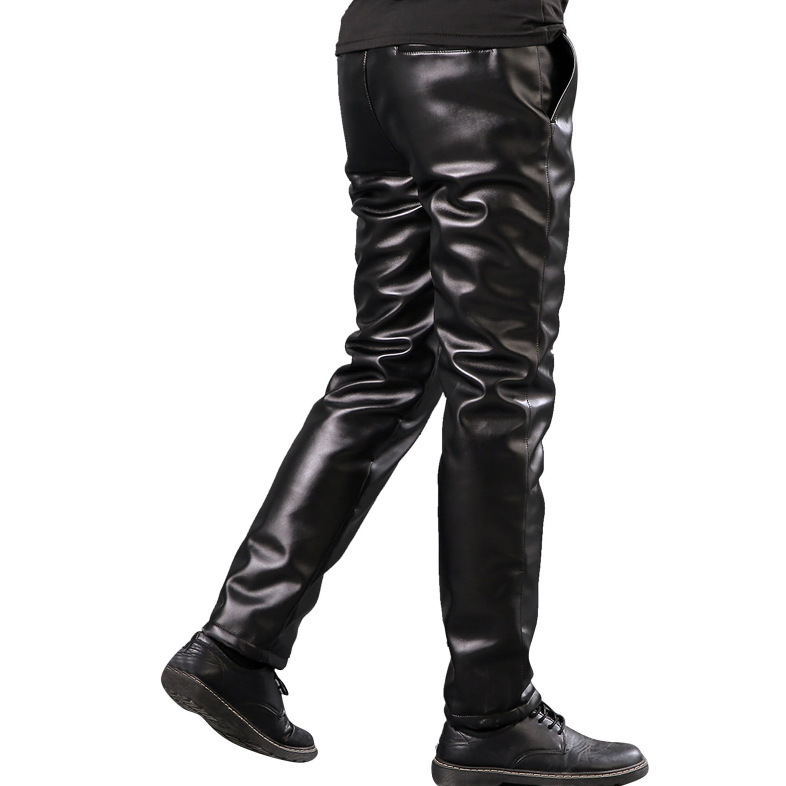 Boys faux shop leather pants