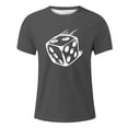 thumbnail image 1 of JDEFEG Mens Shirts Tops Simple Bone Dice Casual Dress up Funny Mens T Shirt Absorbent Wicking Mens Sweats Work Shirts Grey Size L, 1 of 6