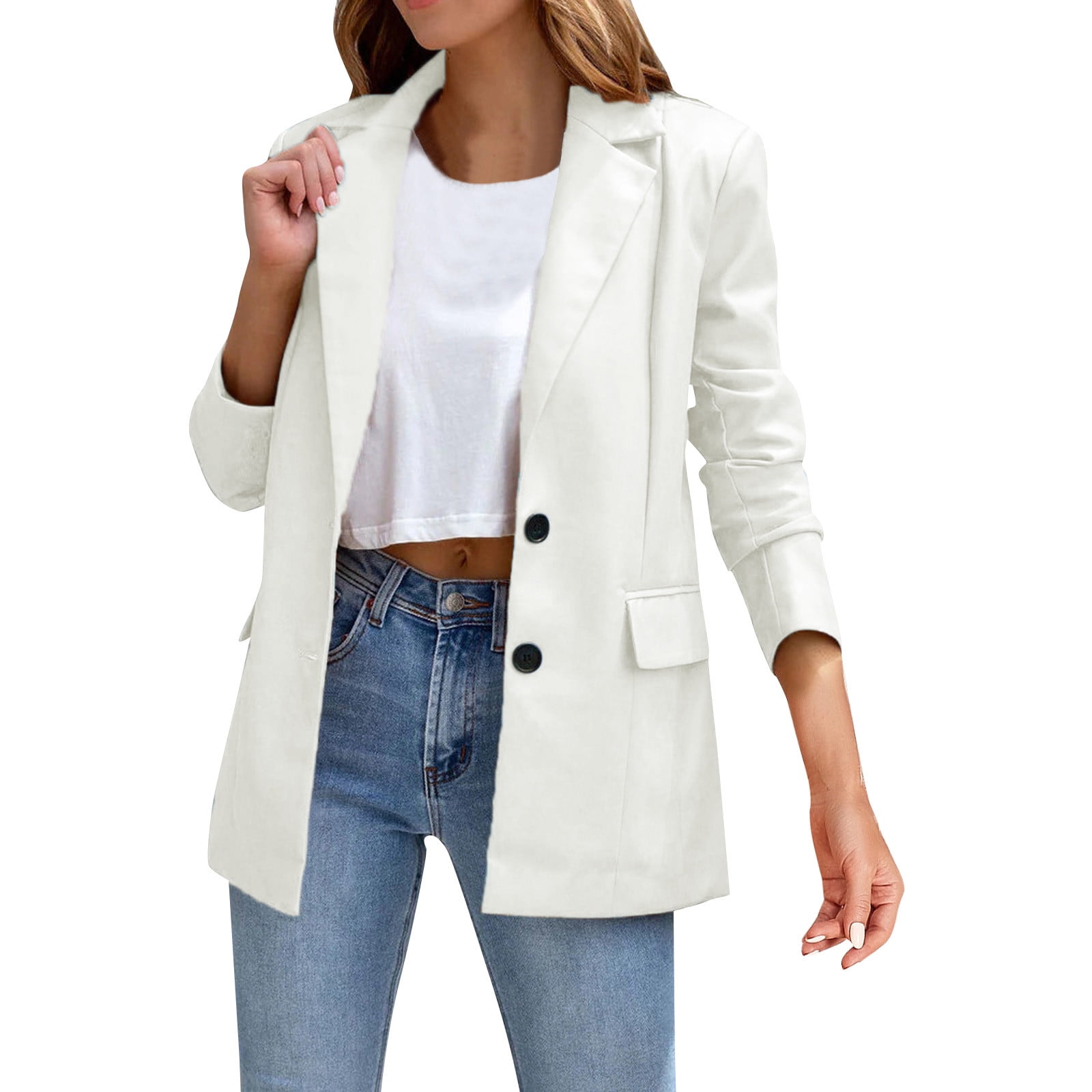 Winter white cheap wool blazer
