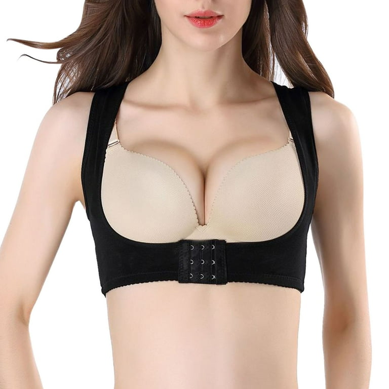 JDEFEG Push Up Pasties Women Chest Adjustment Gather Body Sculpting Jacket  Elasticity Mesh Breathable Support Beauty Straps Lift Bras for Women