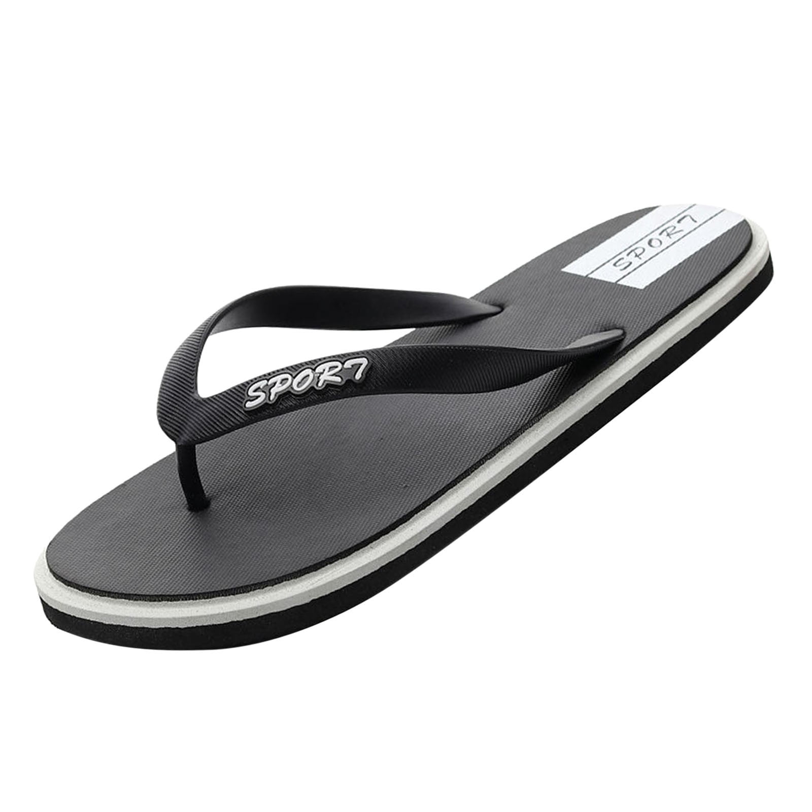 JDEFEG Shower Flip Flops for Men Holes Flip Flops Men Slippers Summer