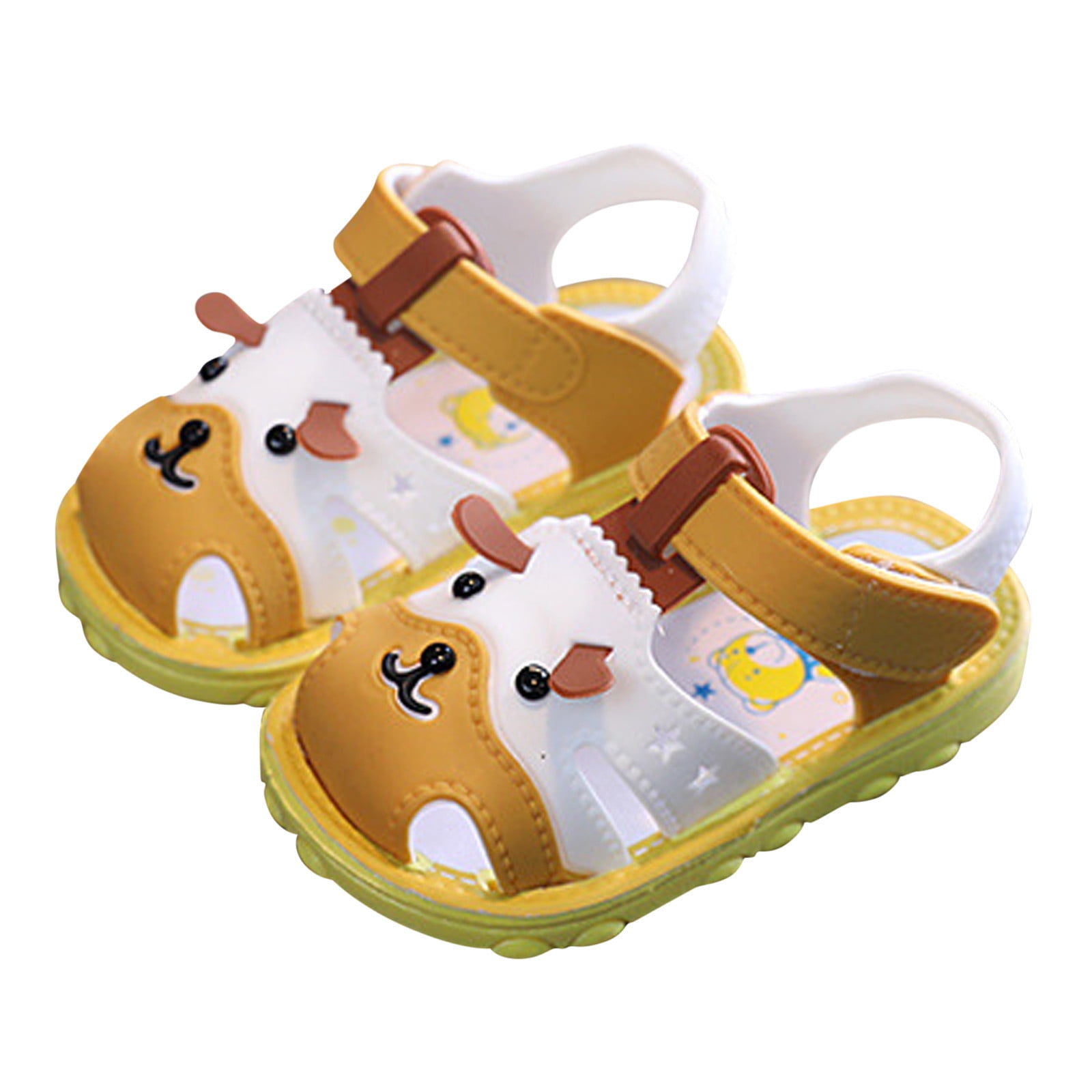 JDEFEG Slide Lids Boys Girls Summer Sandals Cartoon Dog Sandals Closed ...