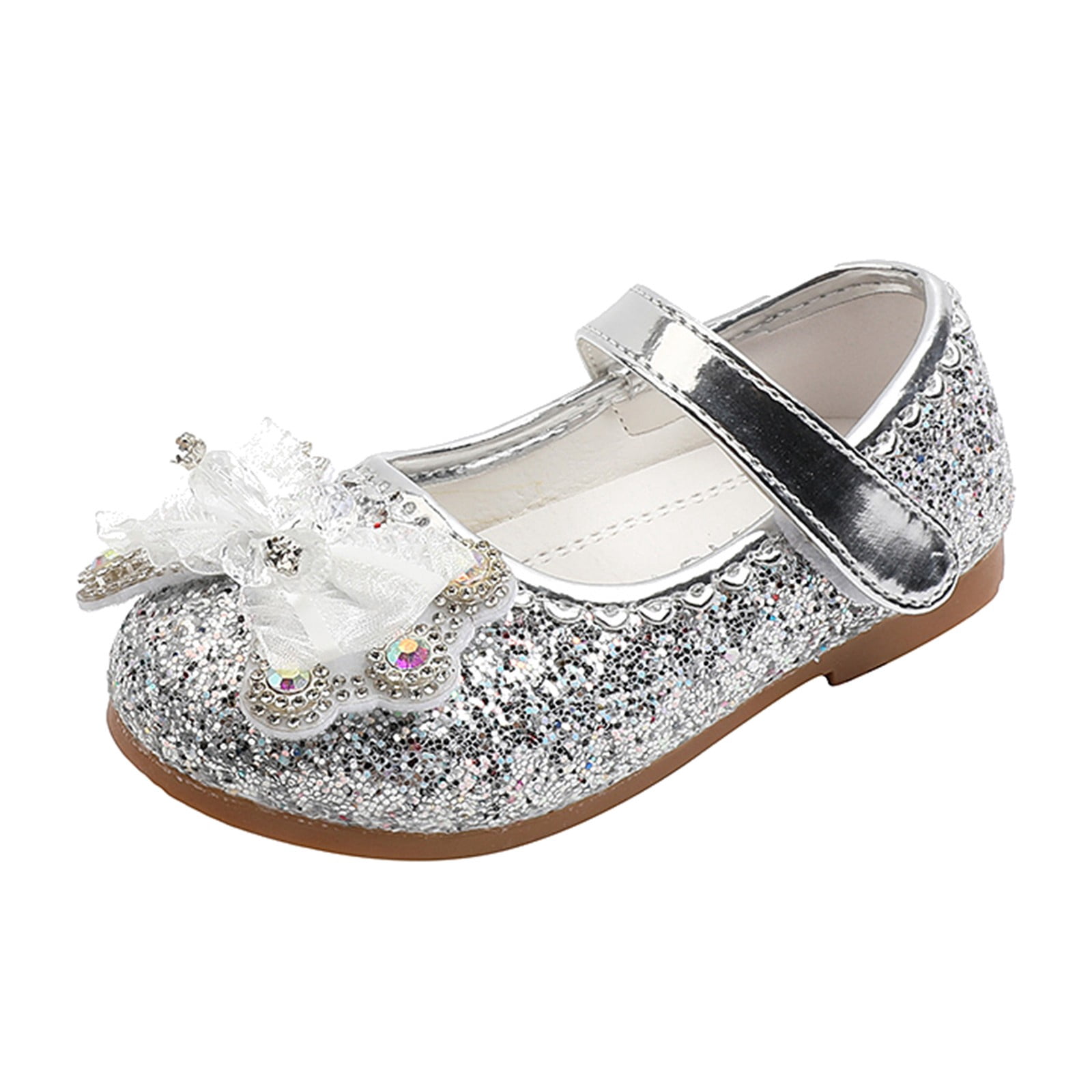 JDEFEG Snow Boots Shoes Little Girl Girl Shoes Small Leather Shoes Single Shoes Children Dance