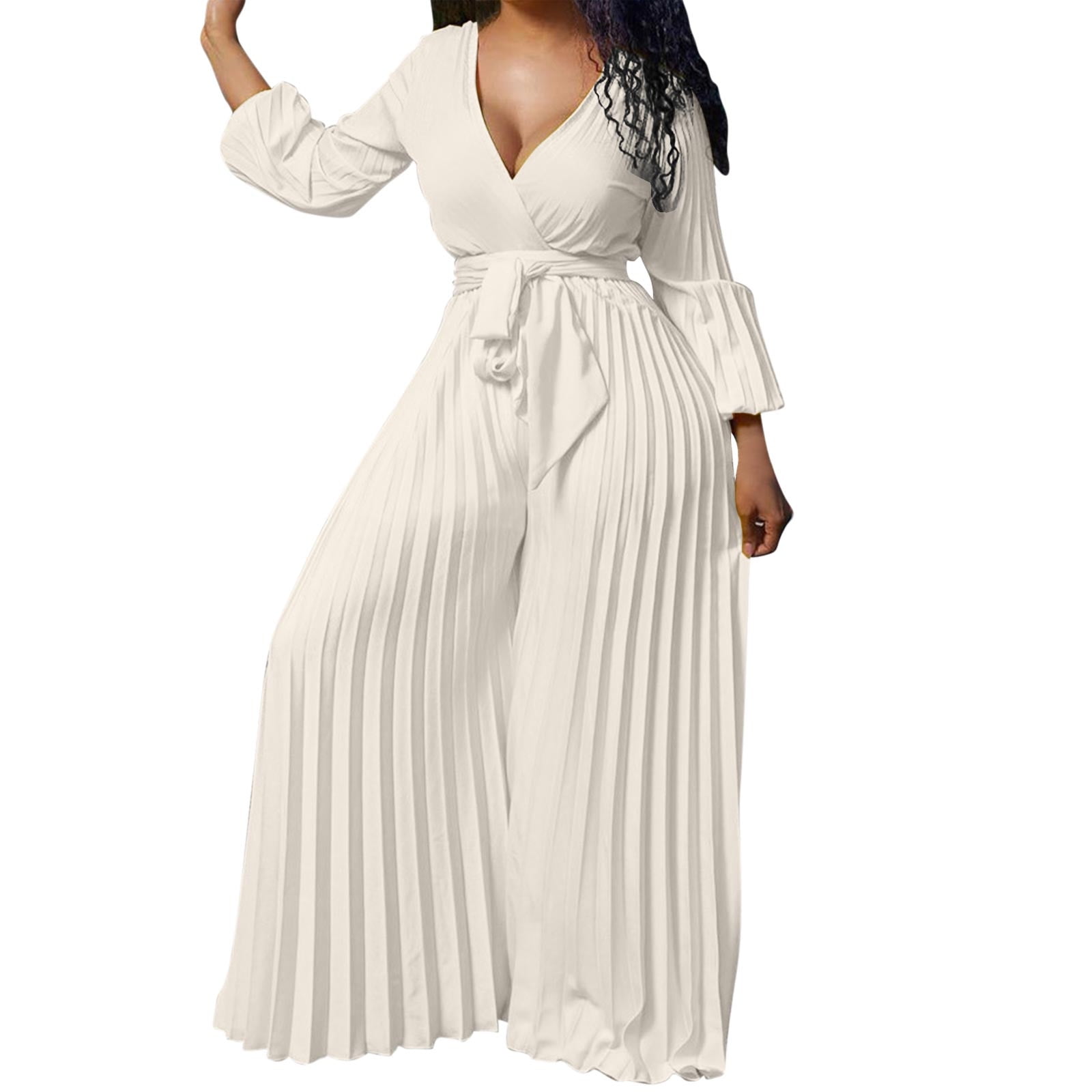 Jumpsuit dress 2025 long sleeve
