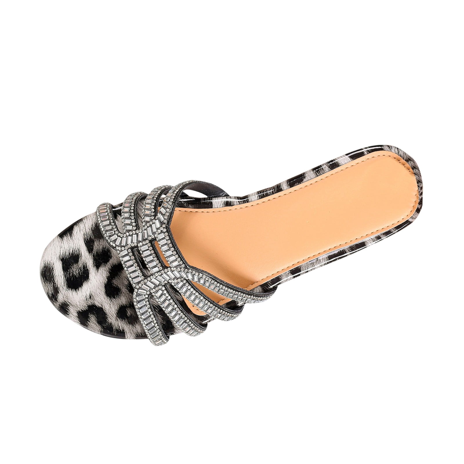 JDEFEG Summer Fashion Women's Sandals Flat Open Toed Flip Flops Out on The Beach Slippers Slip Against Beach Sandals for Women Black Size 40