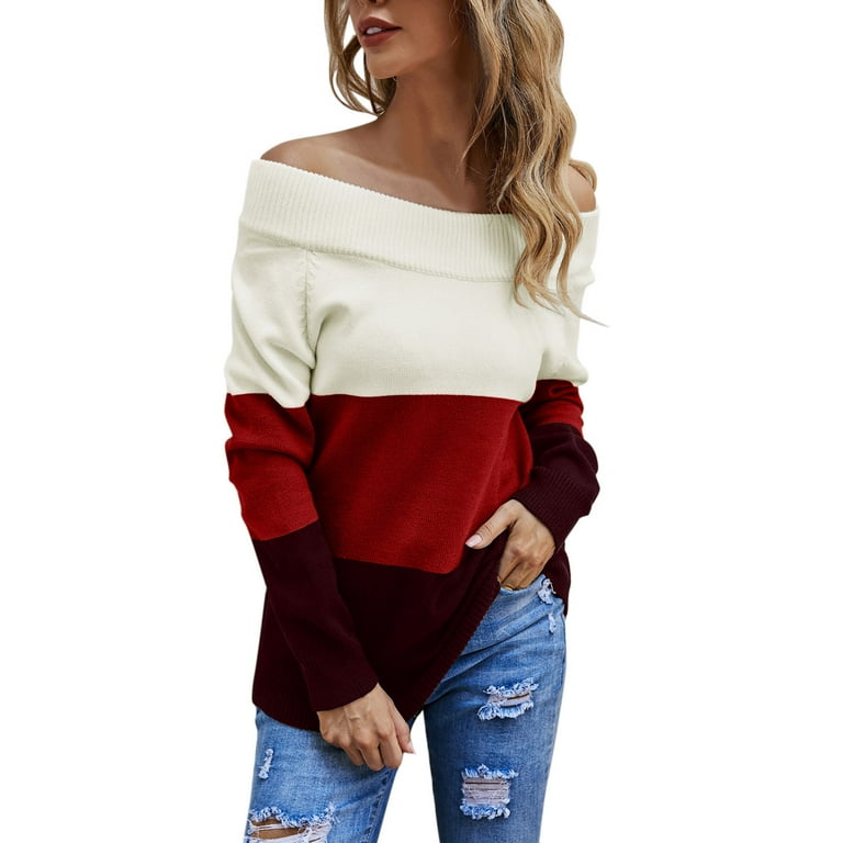 Off the shoulder sweater cheap sweatshirt