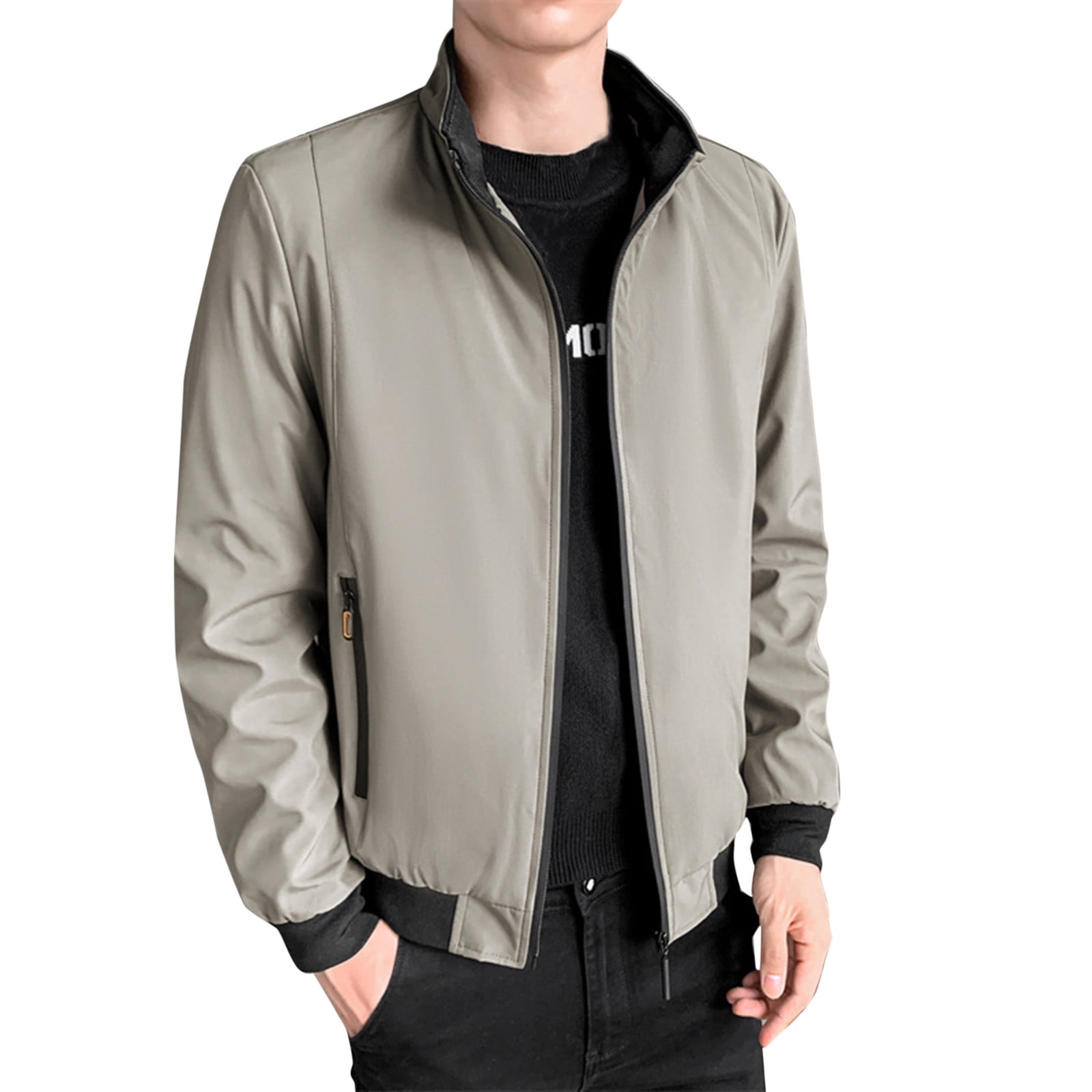 Thin khaki cheap jacket