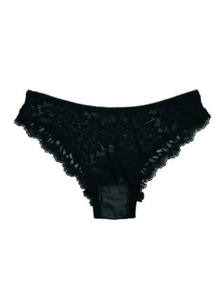 Hfyihgf No Show Panties for Women Seamless T-Back Lace Triangle Low Waist V-Shape  Underwear Sexy See Through G String Pants Tucking Panties Black Lace M 