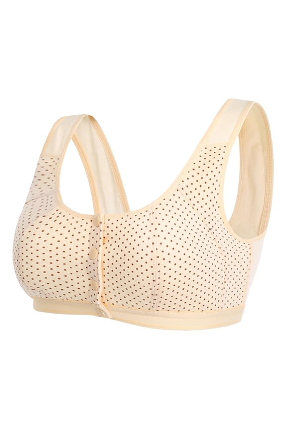 Underwear Women Womens Padded Bras Opening Front Comfort Side Wave and Retro Adduction Bra Point Women's Womens Underwear Cotton Multi-Color 46