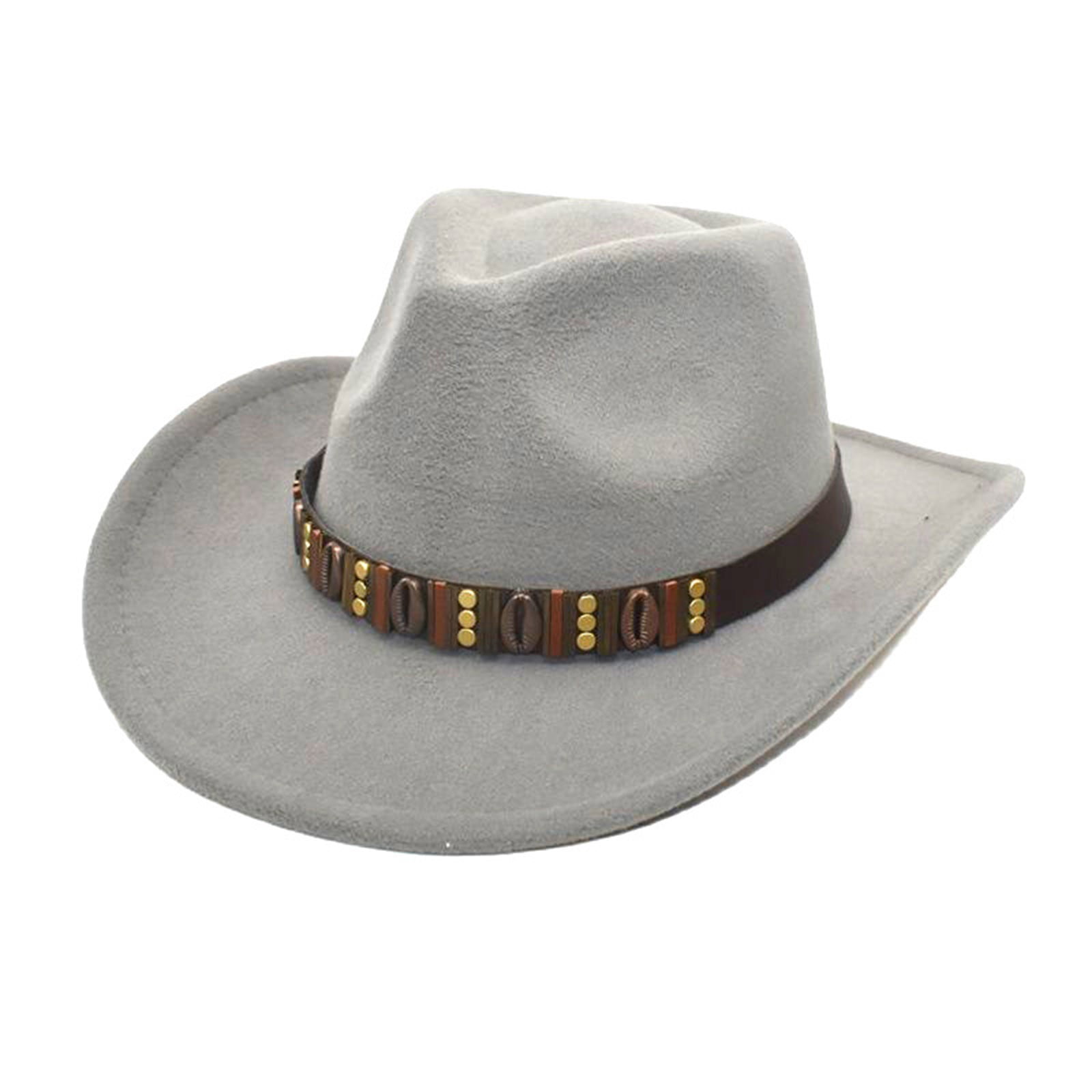 Old Glory Gray Straw Western Hat 2XL Fits 7-7/8 to 8