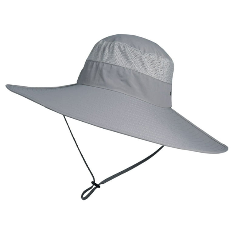 JDEFEG Wide Rim Hat Men Bucket Men Fisherman Foldable Sun Hat Faced Double  Baseball Caps Beach Hats for Women Large Head Sun Protection Essential