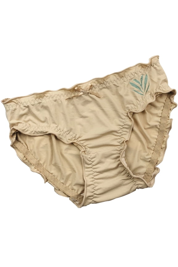 Women Panties Boy Cut Panties for Women Pack Womens Lce Silk Printing High Waist Bikini Brief Panties Lingerie Panties Women Underwear Polyester Green One Size