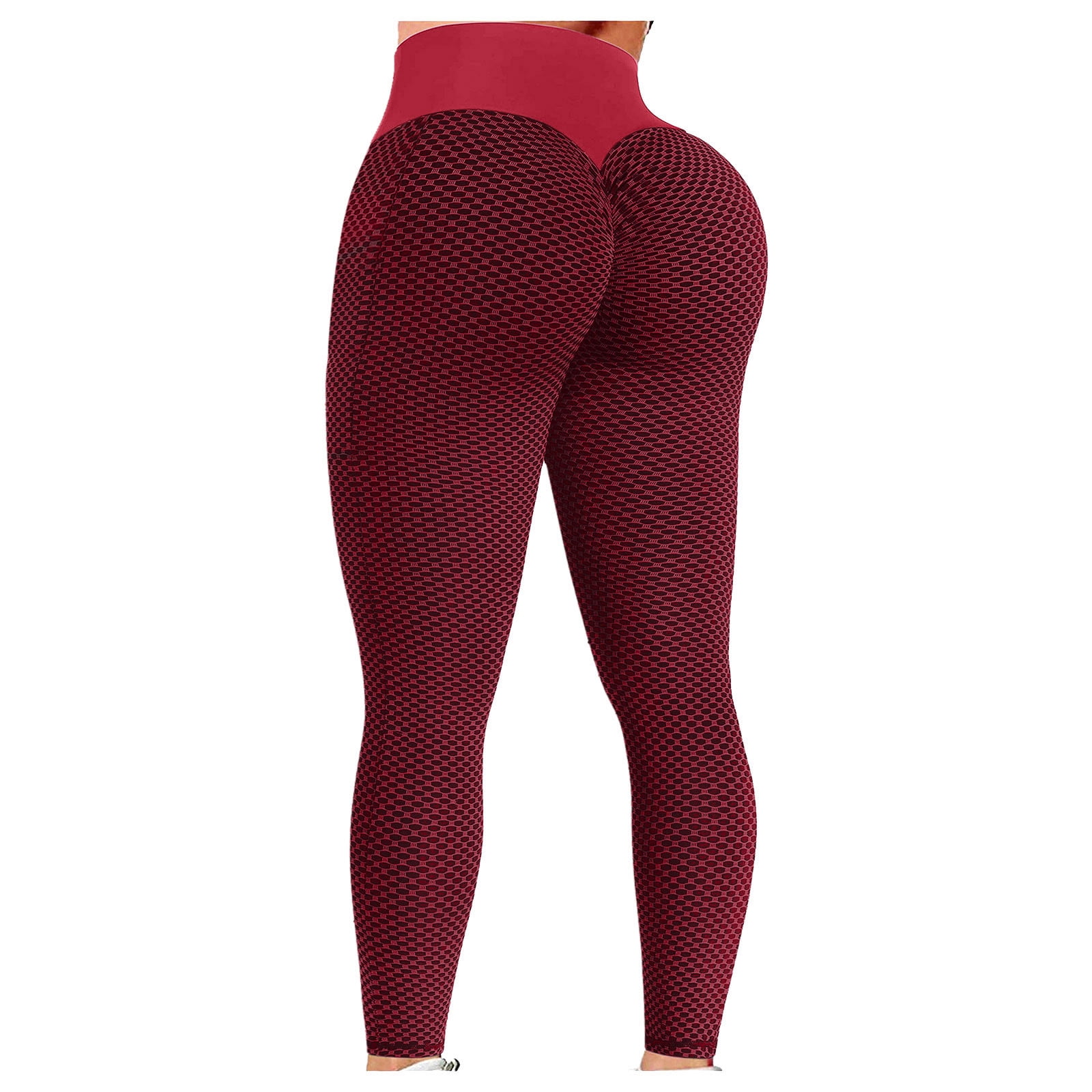 JDEFEG Women Yoga Pants with Pockets Plus Size Leggings Women's Sports