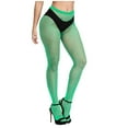 thumbnail image 1 of JDEFEG Women's Fishnets Sexy Sheer Control Top Tights Pantyhose Fashion Stockings Fishnet Stockings Elastic High Waist Thigh High Stockings Stockings Mint Green, 1 of 5