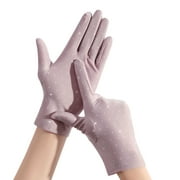JDEFEG Womens Gloves Women Gloves Unisex Ice Sensation Sunscreen Gloves Ice Silk Outdoor Fishing Riding Gloves Winter Gloves Running Gloves Pink