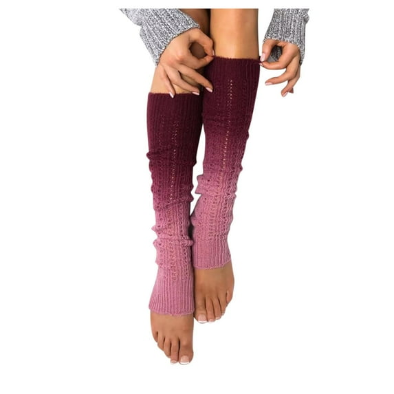 JDEFEG Womens Low Cut Tab Socks Socks Knit Long Stockings Warm Warm Stockings High Knee Cotton The Women Ladies Over Girls Socks Aloe Infused Socks for Women Christmas Cotton Purple