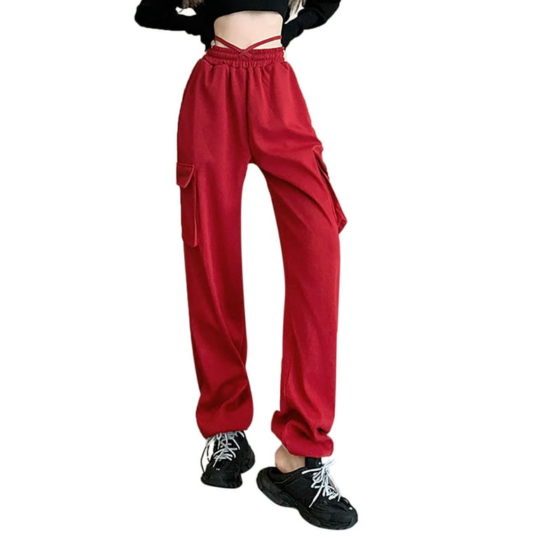 JDEFEG Womens Plus Size Casual Pants Set 2022 Women's Lined Letter Print  Sporty Trousers with Pockets Warm Winter Sweatpants Casual Pant Suit for